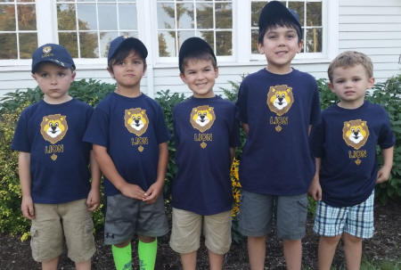 Fox Island's first Lion Cub Scouts