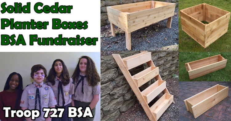 Hand Made Cedar Raised Bed Garden Boxes