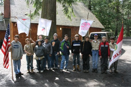 Fox Island's Troop 27 Scouts at Camp Ramblewood