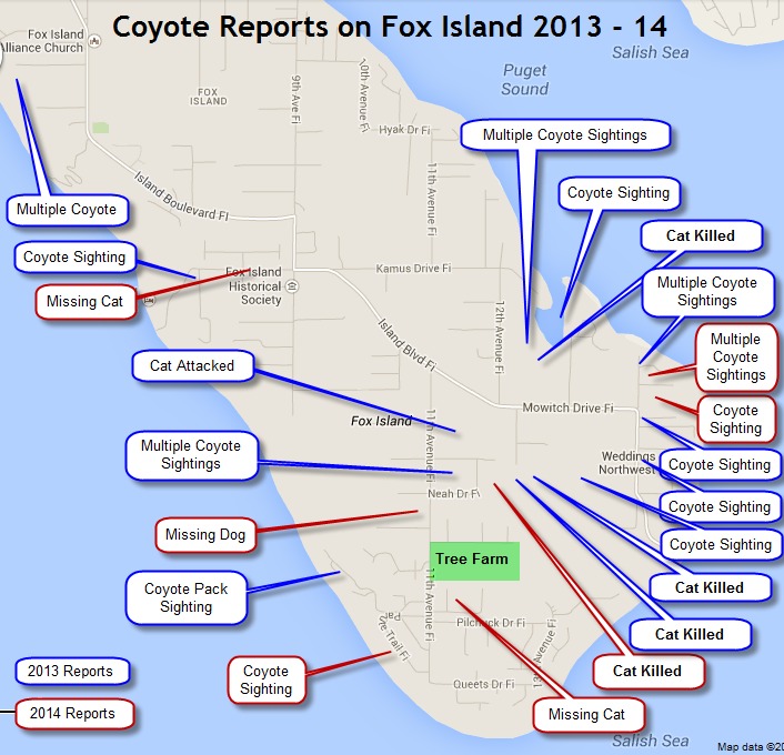 Report Coyote Sightings